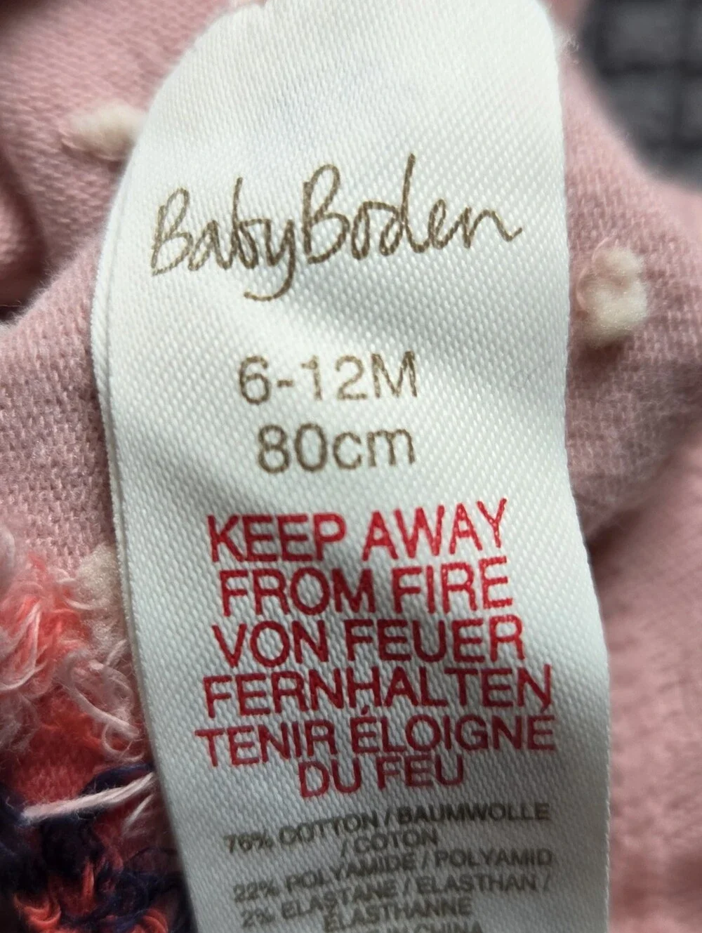 Baby Boden soft pink